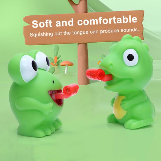 Fidget hračka Mačkací žába Dinosaurus vyplazující jazyk Kreativní dekompresní hračka pro děti Přenosná hračka pro úlevu od stresu Vánoční dárky k narozeninám