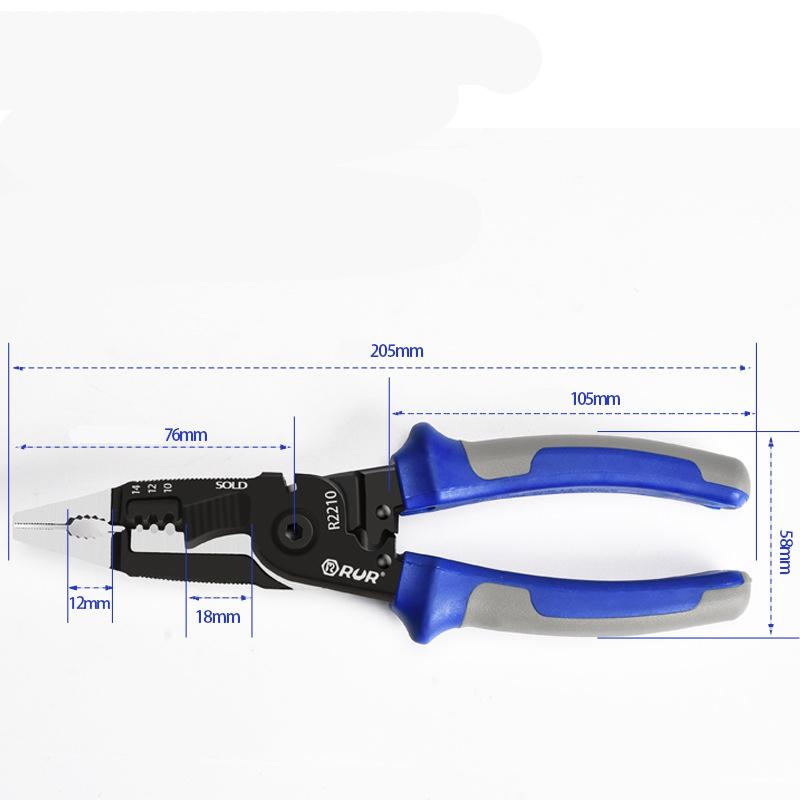 8 zoll Spitzzange Multifunktions Hochspannungswiderstand Drahtschneider Kabelschneide Stripper