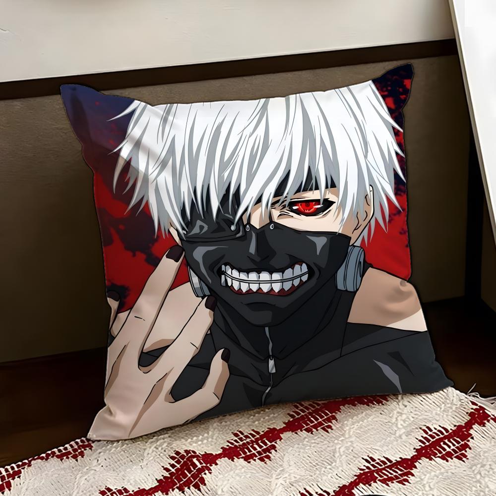 Ttokyo ghoulS Cushion Cover Reversible Soft Durable Pillow Cover Home  Car MultiScene Use for Daily Comfort