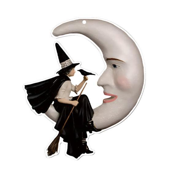 Decorazione Auto Halloween Ciondolo 2D Piatto per Specchietto Retrovisore Auto per Auto Zaino Albero di Natale Accessori Interni Auto