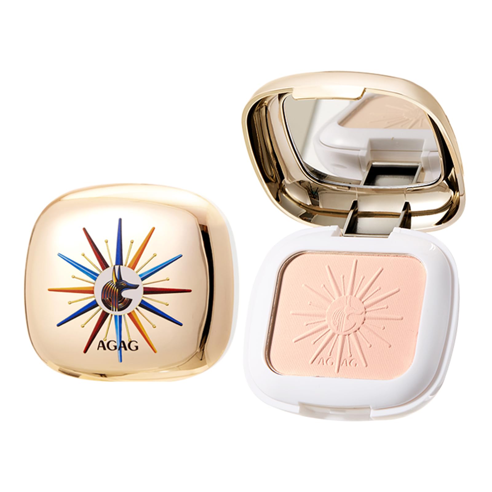 

Qin Derdom Pressed Powder Compact - Blemish Coverage, Long-lasting Makeup Setting Powder, Poreless, High Coverage, Dark Circle Concealer, Shine