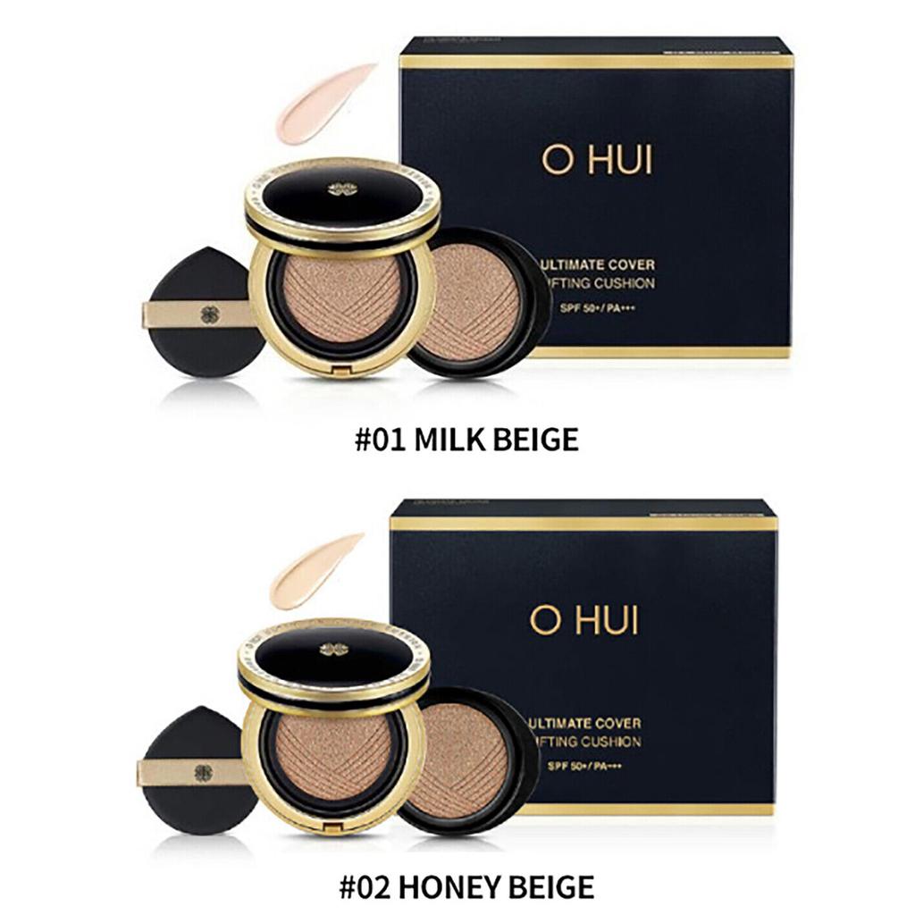 O HUI Ultimate Cover Lifting Cushion SPF50+ / PA+++ 15g X 2 Ea No. 02 Honey Beige +RANDOM GIFT