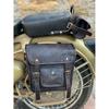 13" ručně vyrobená černá kožená brašna na motorku Saddle Bags sada dvou brašen Cyklistická taška Taška na kolo Best for Him/He