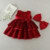 Baby Girls Princess Dress Cute Flower Girl Birthday Party Gown Toddler Formal Occasion