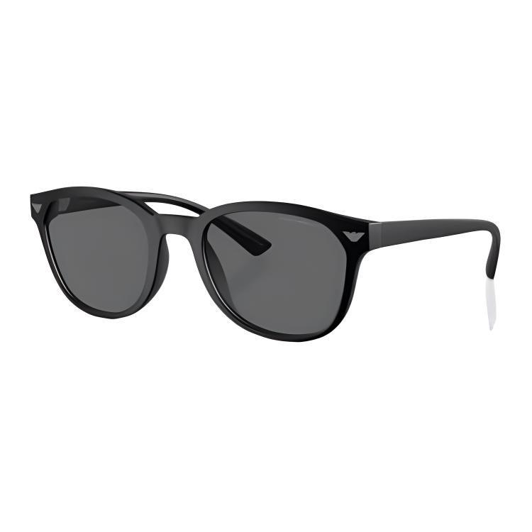 Emporio Armani Logo Design Acetate Square Sunglasses Men sunglasses Black 0EA4225U50018753 53,Black