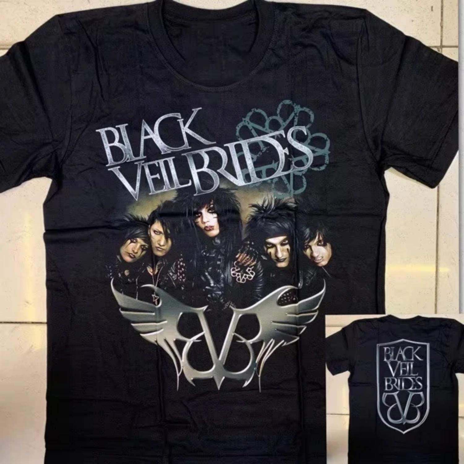 

Black Veil Bride Collection - Printed Pattern T-Shirts - Suitable for Both Men and Women - Streetwear for Fans S чёрный