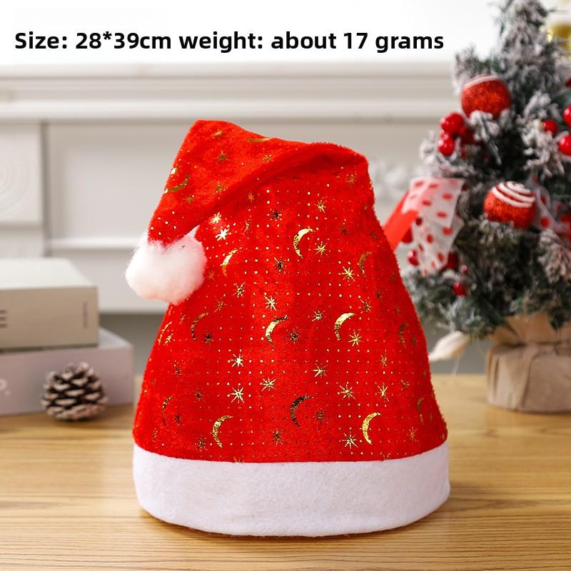 Christmas Decorations Christmas Hat Santa Claus Lamp Non-woven Hat Christmas Gift
