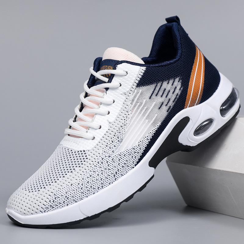 Men's Shoes Breathable Sports Shoes Men's Air Cushion Running Shoes Fashion Sports Shoes Color Matching Light Casual Shoes