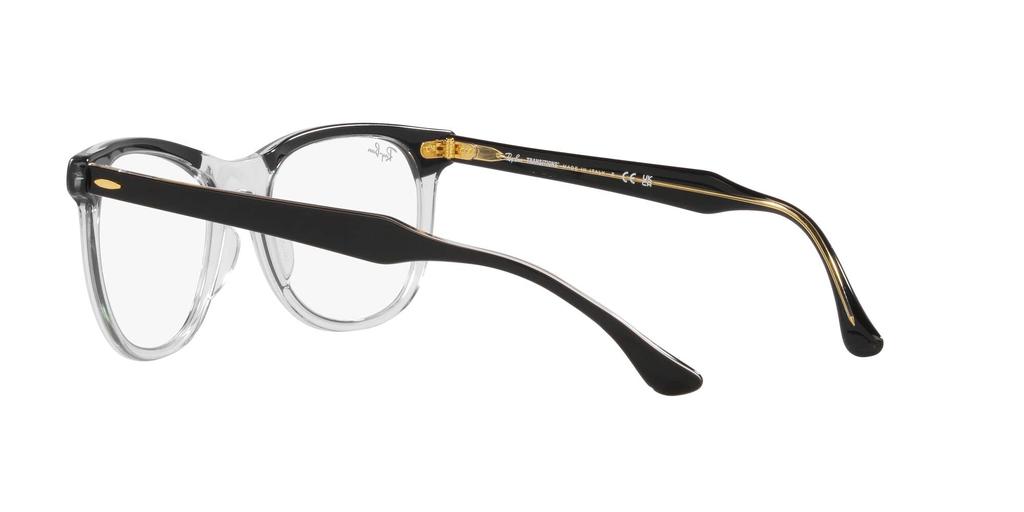 Sunglasses RB2398F EAGLE EYE BLACK ON TRASPARENT 8 GREEN Lens 53 Unisex Adult Casual [Ray-Ban] Frame/TRANSITIONS
