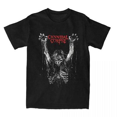 Koszulka Power Merch zespołu Death Metalowego Cannibal Corpse dla mężczyzn Harajuku Gotycka Muzyka Niesamowita 100% Bawełna Vintage Luźna
