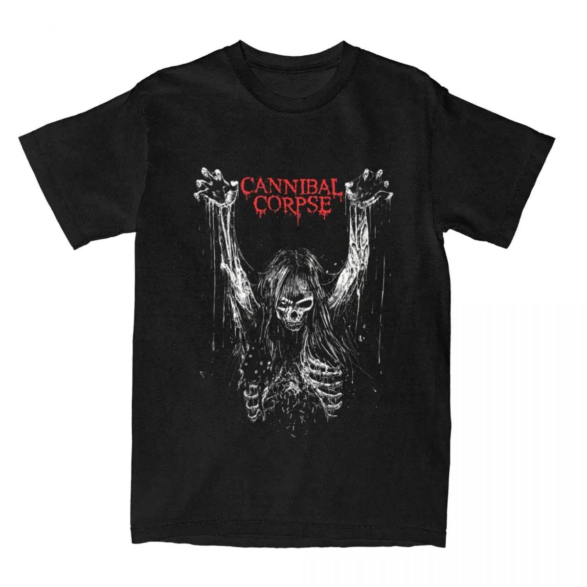 

Футболка с мощным мерчем дэт-метал группы Cannibal Corpse для мужчин, харадзюку, готическая музыка, удивительная винтажная футболка свободного кроя из 100% хлопка S