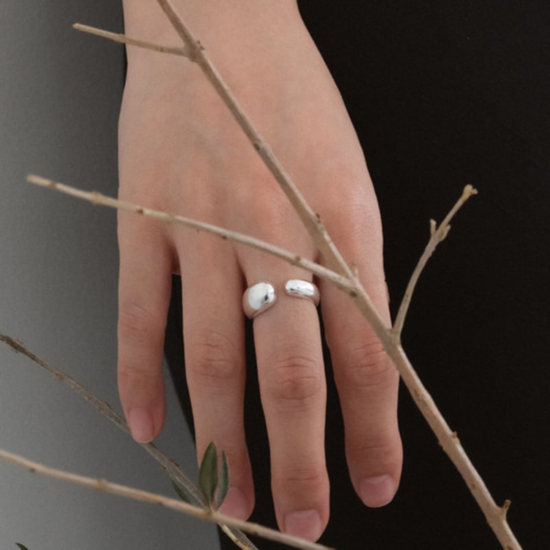 Another Layer Flora Ring (silver925)(2color)