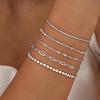 Bohemian Double Layer Beach Anklet: High-End Stackable Foot Jewelry