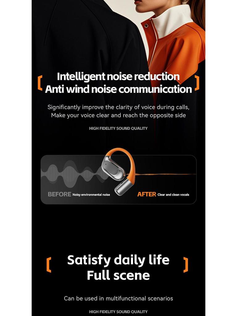 M113 Rotatable Sports Bluetooth Over-Ear Headphones with AI Smart Translation