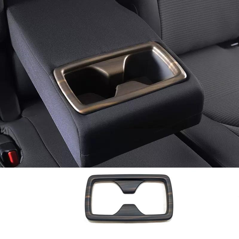 For Toyota Highlander    Car Interior Peach Wood Decoration trument Console Gear Water Cup Cover Air Vent Trims