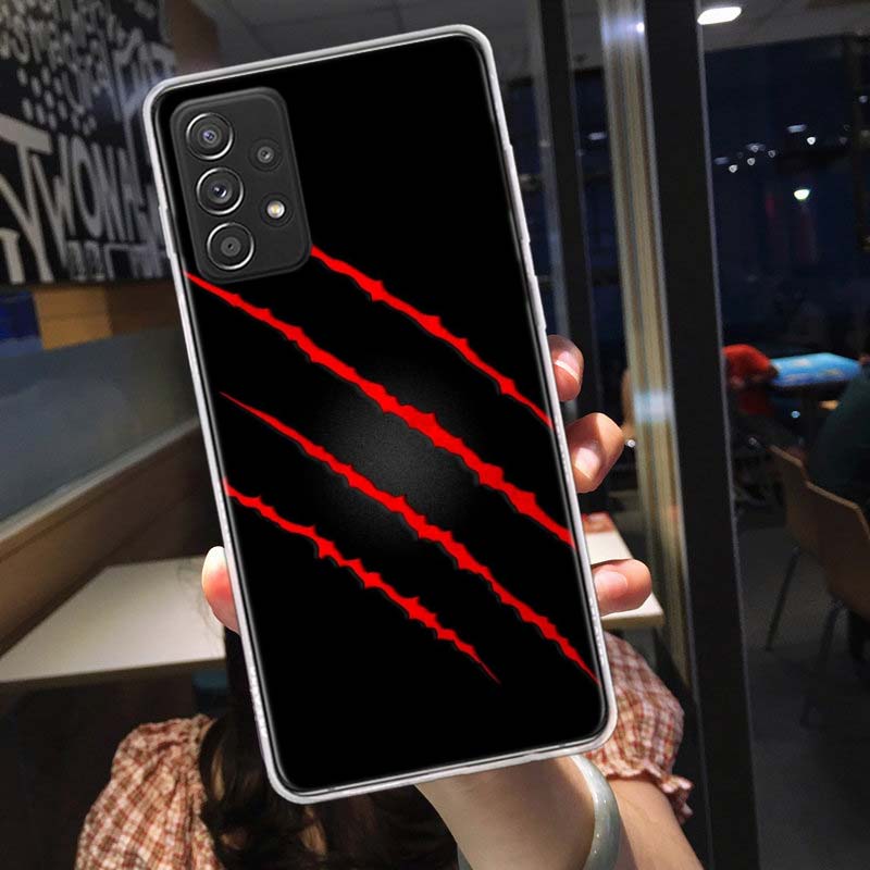 Fierce Beast Claws Scratch Marks Phone Case for Samsung A54 A57 A37 A17 A14 A15 A12 A24 A34 A55 A35 A25 A52S A07 A05S A04S A22 A