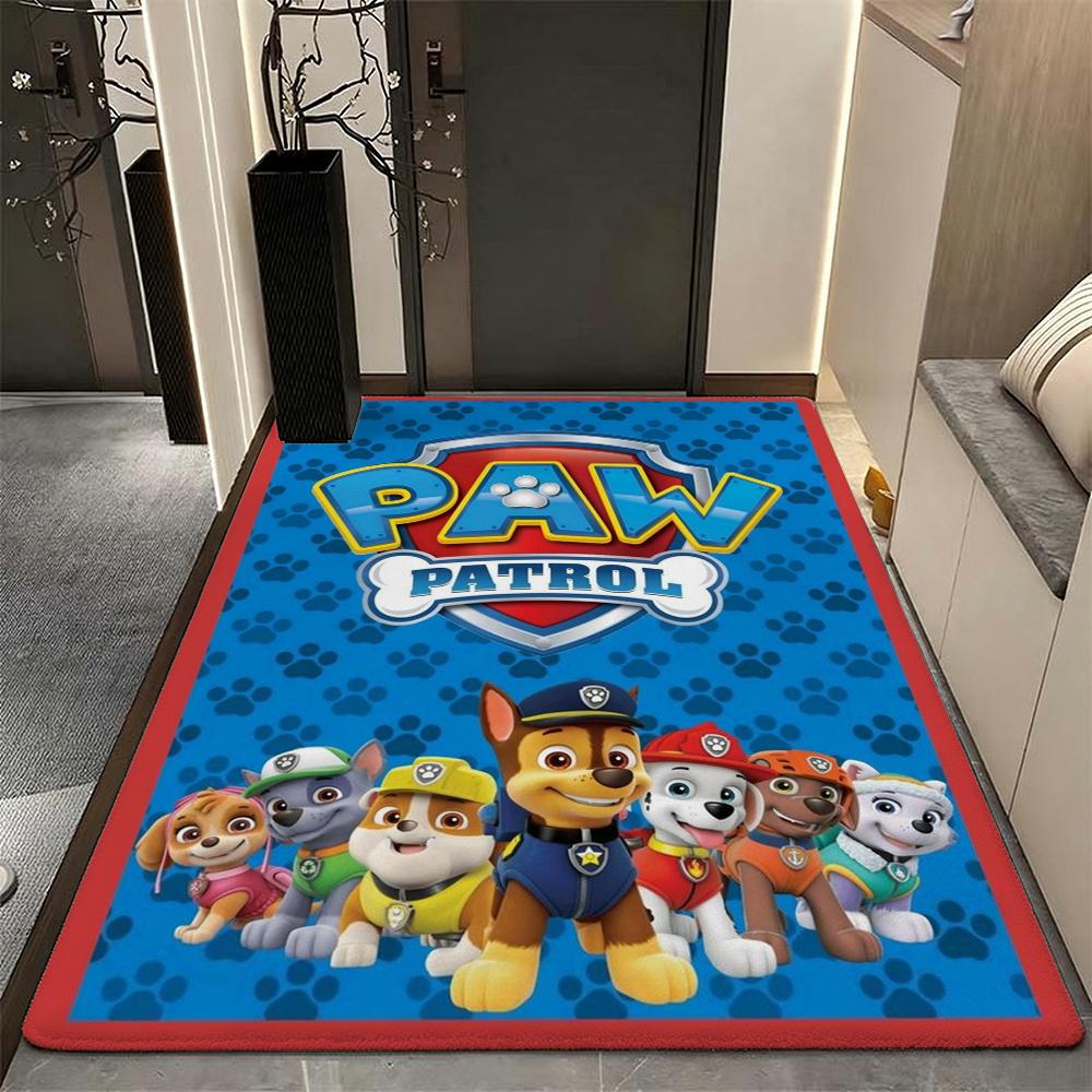 Paw Patrol Rescue Team Theme Rug Nonslip Durable Carpet For Gaming Room Play Area Home Party Decor Halloween Gift
