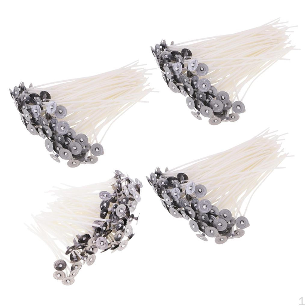 

200pcs Natural Candle Wick with Tab for DIY Christma Making