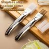 Onion Slicer Chopper Cutter with Sheath Brush 6 Blades for Quick Shredding Vegetable Tool for Potatoes Ginger Multifunctional Kitchen Gadget