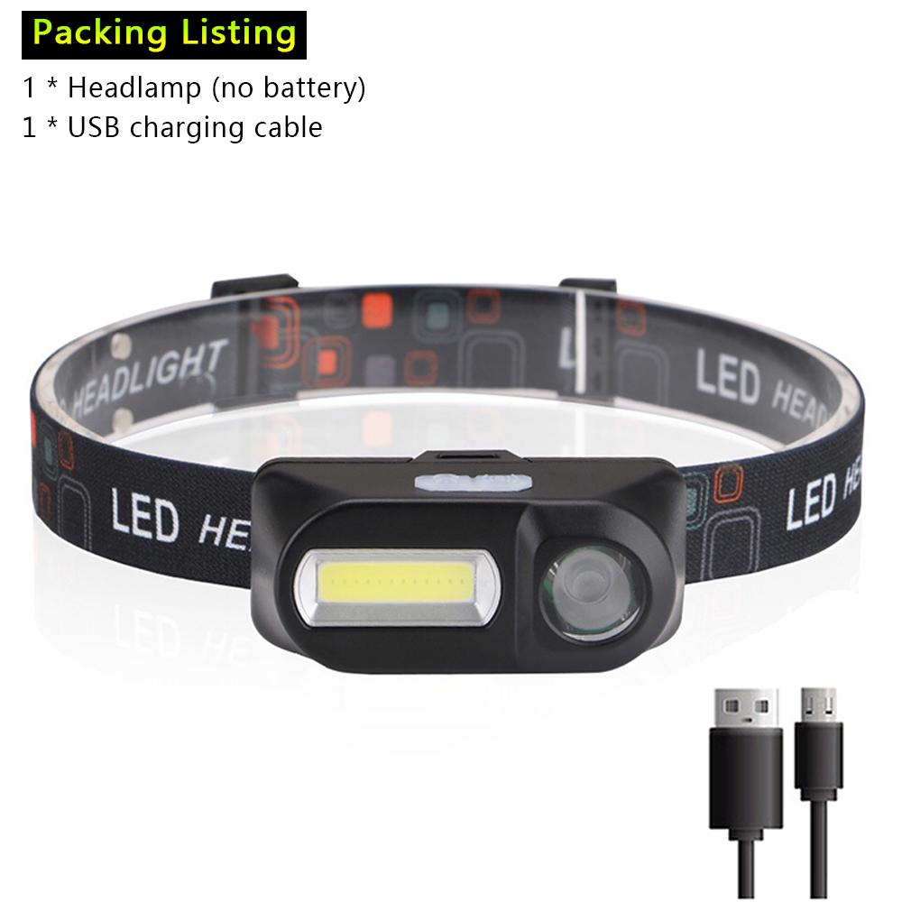 Rechargeable COB LED USB Headlamp Strong Magnetic Powerful Headlight Super Bright Waterproof Head Torch For Outdoor Fishing