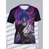 Camiseta de Moda para Hombre con Estampado 3D Cuello Redondo Manga Corta Estilo Urbano de Moda