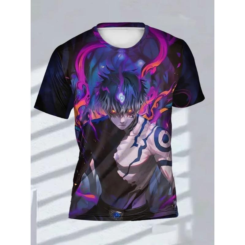 Camiseta de Moda para Hombre con Estampado 3D Cuello Redondo Manga Corta Estilo Urbano de Moda