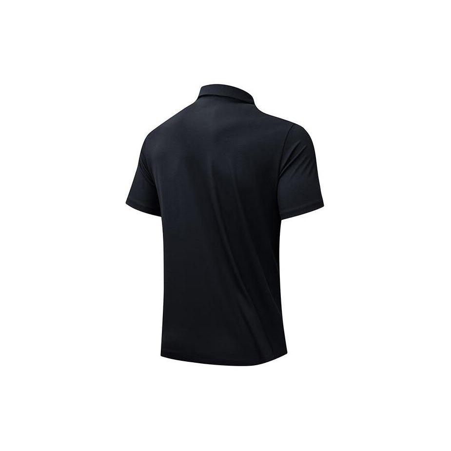 Anta Plain Pullover Sports Polo Shirt Men Tops Black 152427154-4