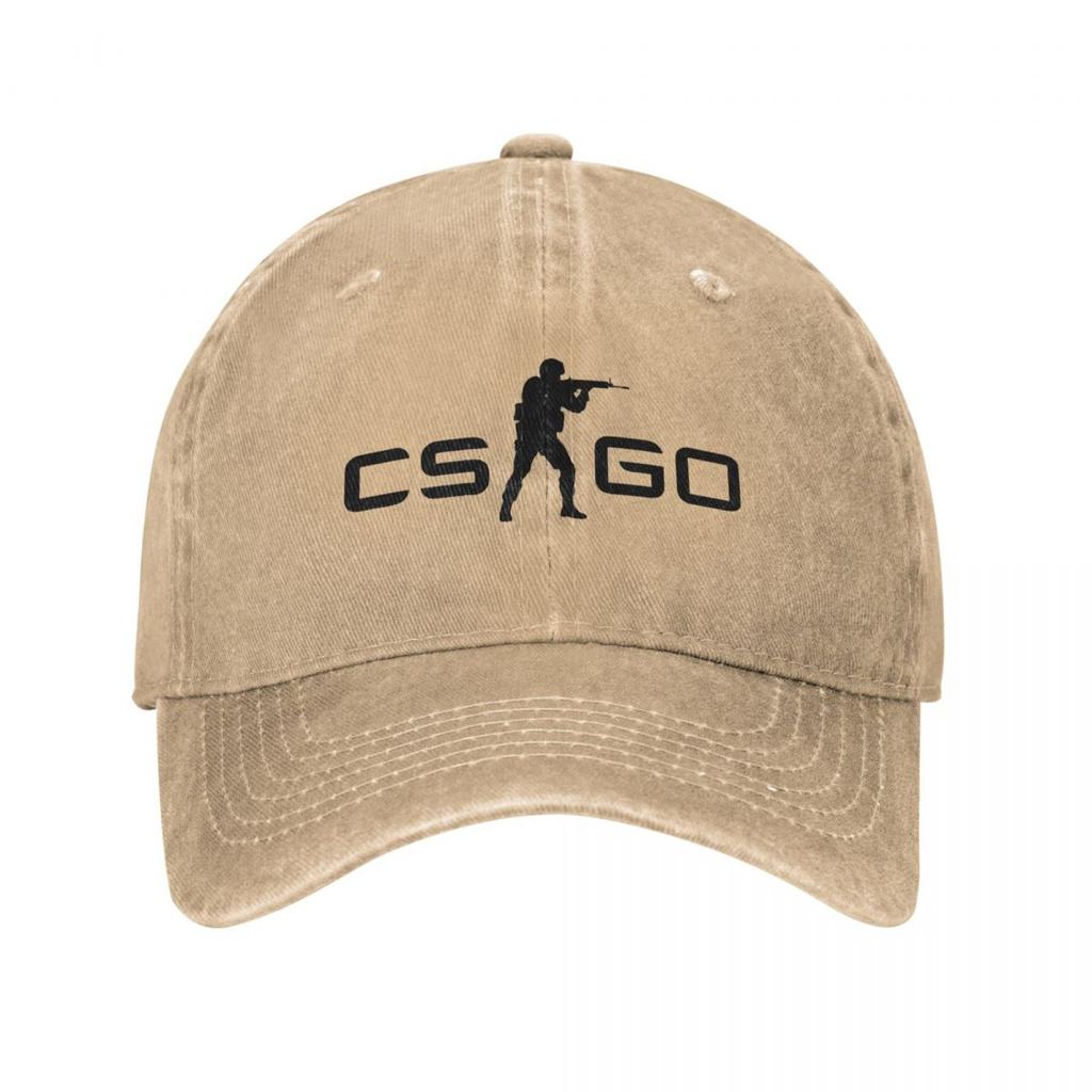 CounterStrike CS Go Unisex Style Baseball Cap Shootting Game Distressed Denim Hats Cap Vintage Outdoor Summer Headwear