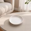 Ceramic Jewelry Dish with Gold Rim Shallow for Vanity, Entryway