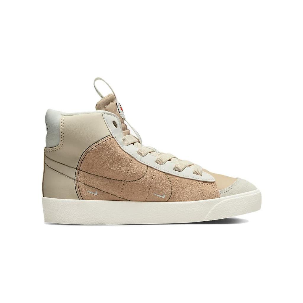 Nike Blazer Mid 77 SE PS Dance - Sanddrift Medium Olive Dětské tenisky Hnědá Světle stříbrná Phantom DQ0370-100