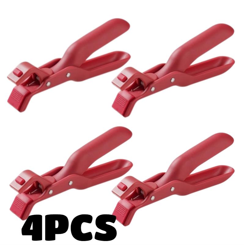 4PCS Anti-Scald Clips Hot Dish Plate Gripper Non-slip Bowls Clamp Moving Hot Plate Bowls Pizza Pan Air Fryer Microwave Oven
