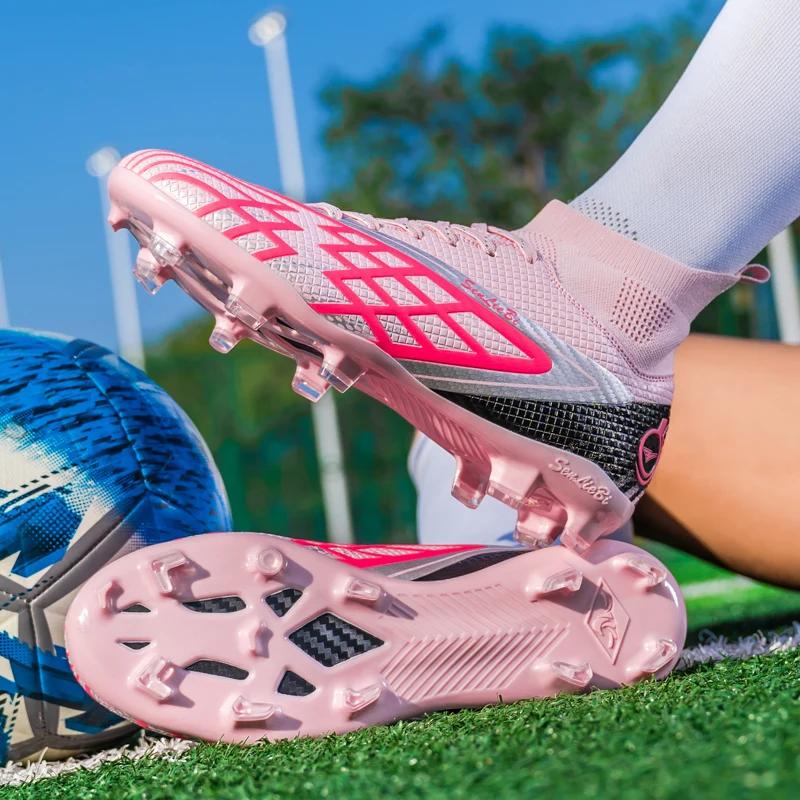 Football Shoes Men Top Quality Society Outdoor Soccer Shoes Ultralight TF/FG Non Slip Sneaker Casual Comfortable Football Boots
