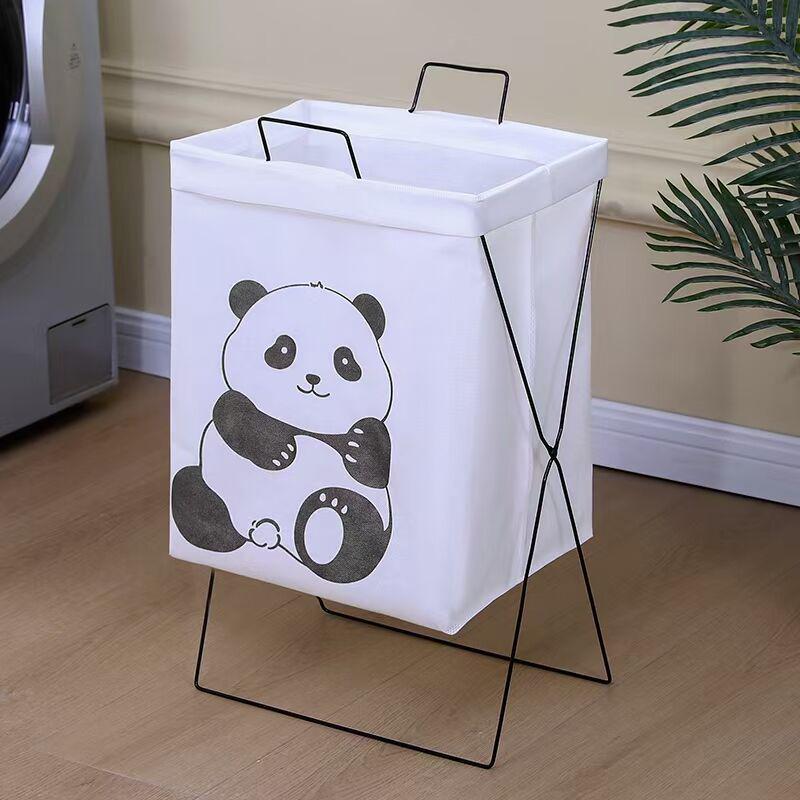 Houndstooth Foldable Laundry Hamper - Thickened Storage for Dorms, Toys, and Bathroom.