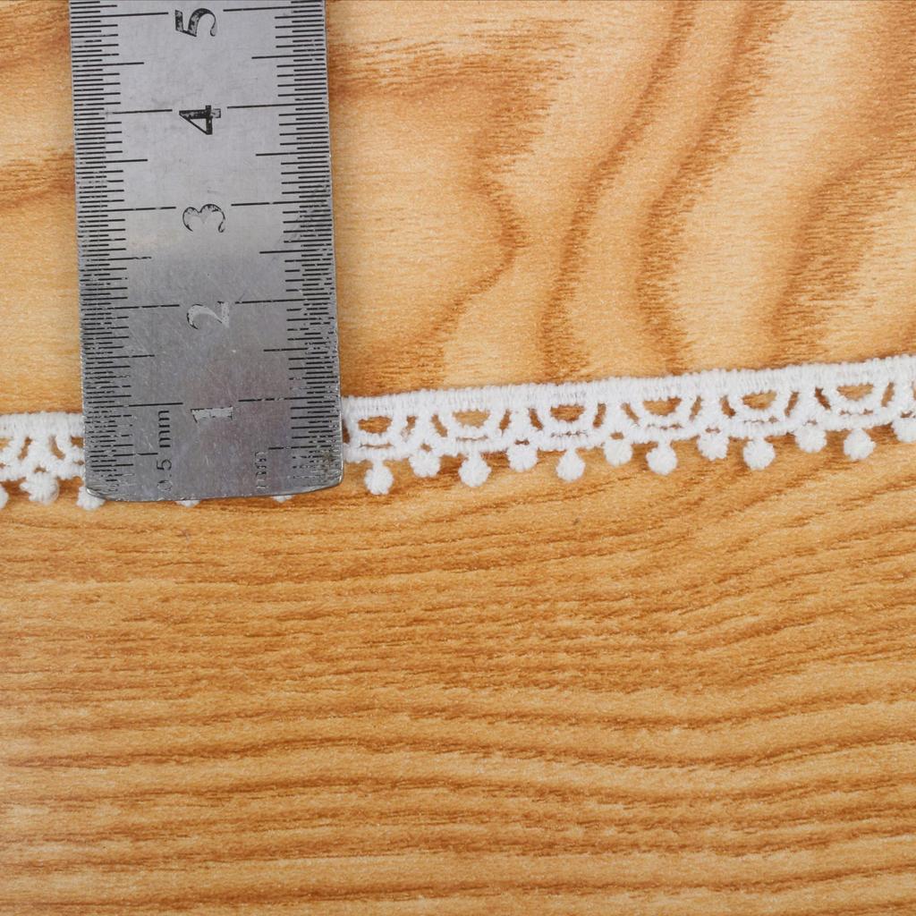 Milk Silk Lace, Hollow Water-Soluble Embroidery Unilateral Bean Lace Accessory Lace