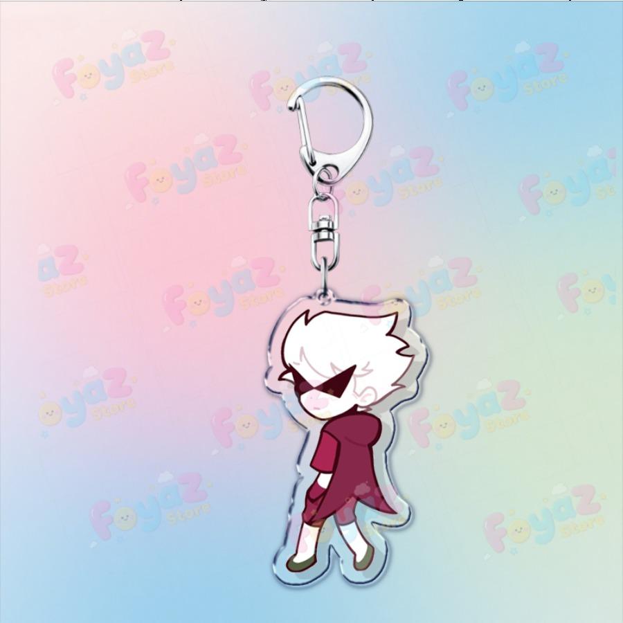 Cartoon Homestuck Keychain Accessories Bag Charms Dave Strider John Egbert Karkat Gamer Keyrings Jewelry Fans Freinds Gift
