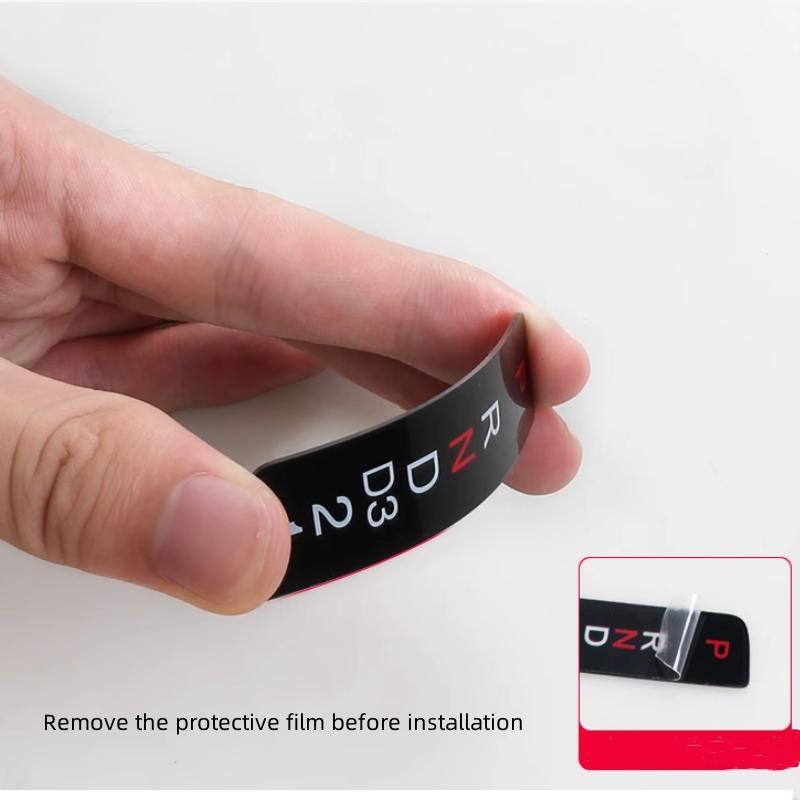 For Honda 8th generation Accord 2008-2013 Gear Display Sticker Shift Panel Letter Digital Stickers 1pc