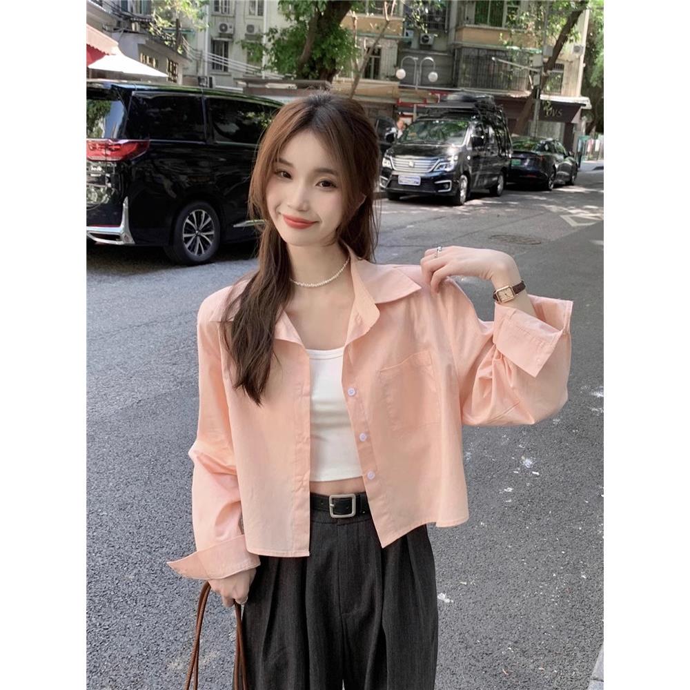 

Women s Petite Pink Sun Protection Cardigan - Ice Silk Gauze Shirt for Spring and Summer S for 85-95 Jin