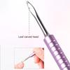 6 In 1 Nail Beveled Head Stainless Steel Cuticle Pusher Nail Art Sanding Tablet Manicure Sticks Tool For Salon Nails Accessories