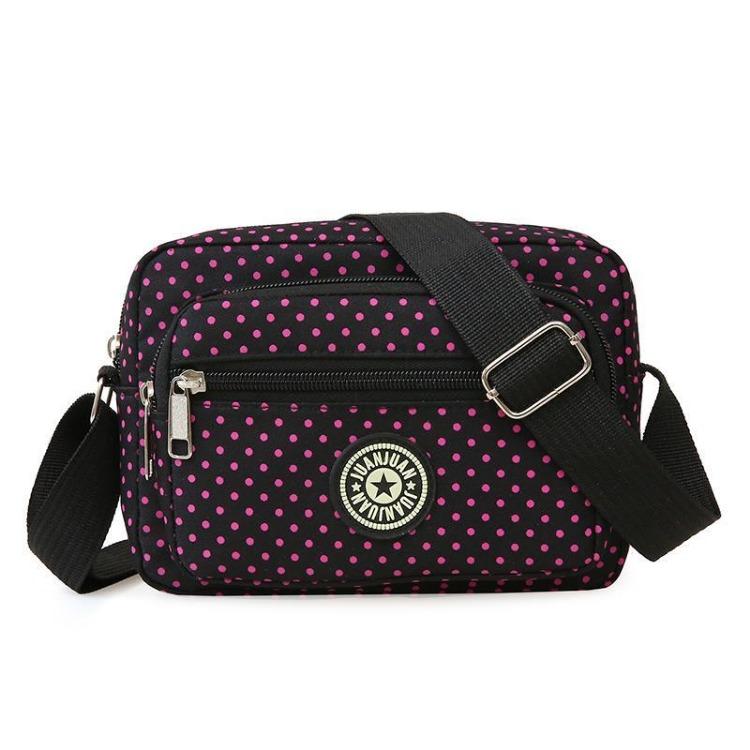 Female Crossbody Bag Canvas Bag Mom Bag Middle-aged Mother-in-law Bag Nylon Elderly Grandmother Cloth Bag