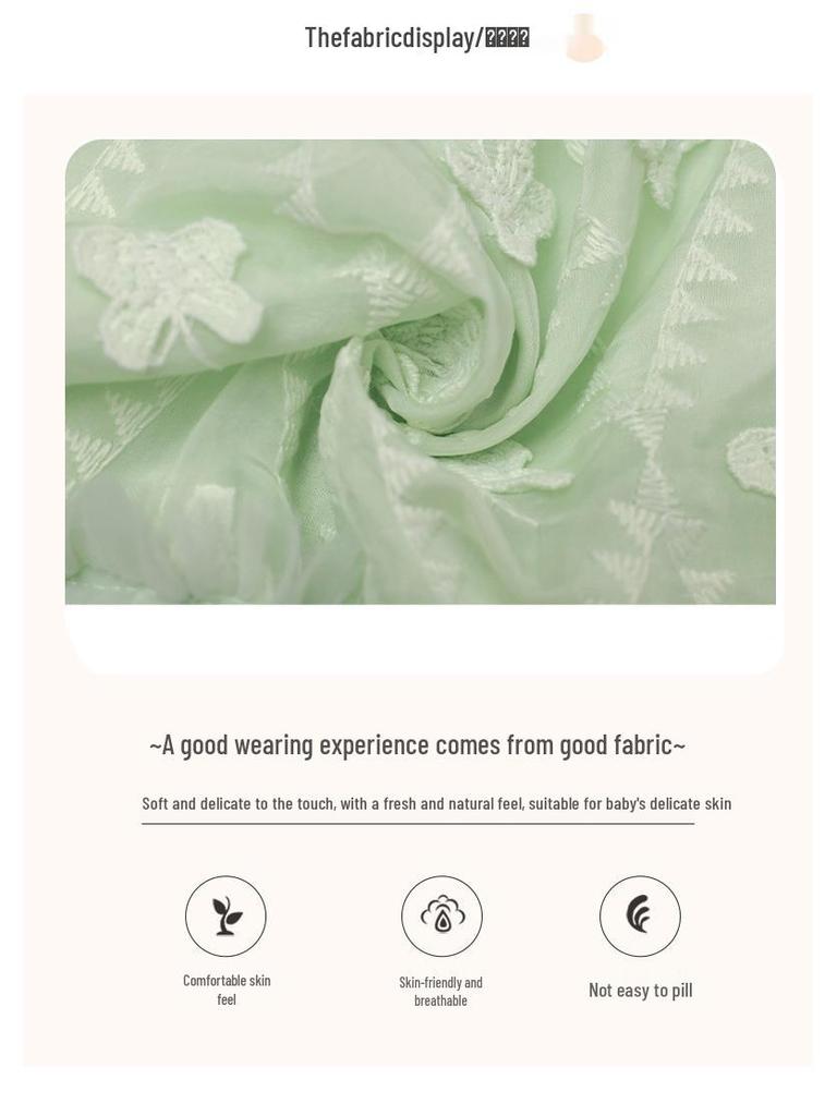Girls' 2025 Spring/Autumn Long Sleeve Tulle Princess Dress - Perfect Birthday Gift for Middle Childhood