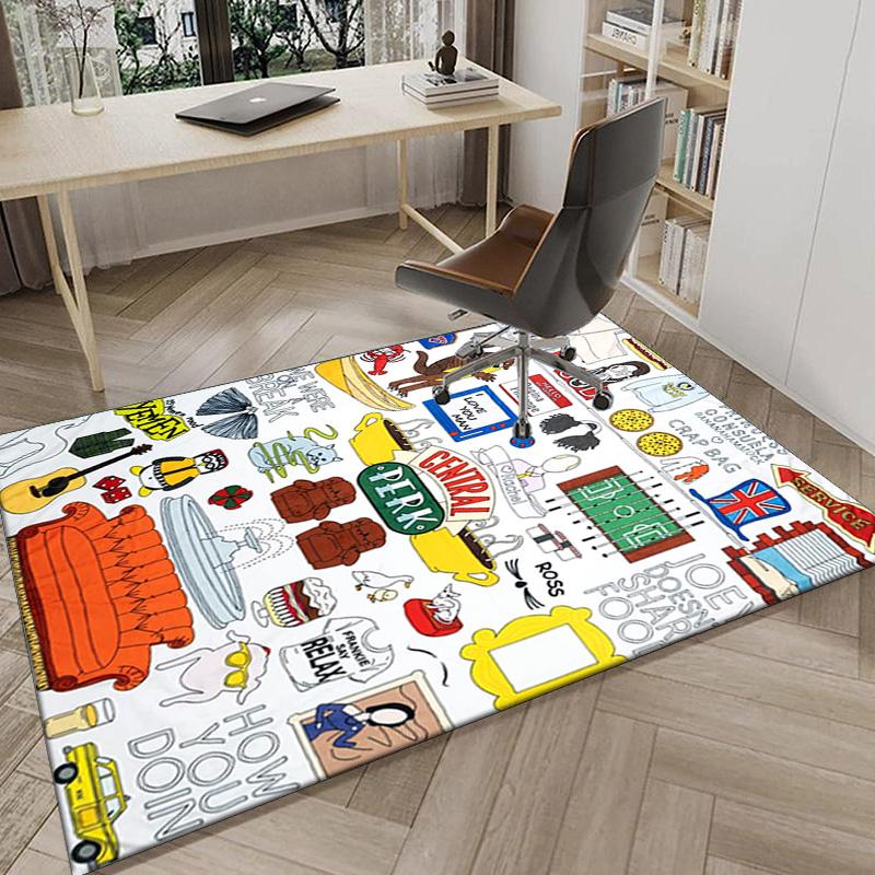 Friends Show Elements Carpet, Chair Rug,Rug for Office Bedroom living rooms, Doormat decor Fan Gift Christmas Gift