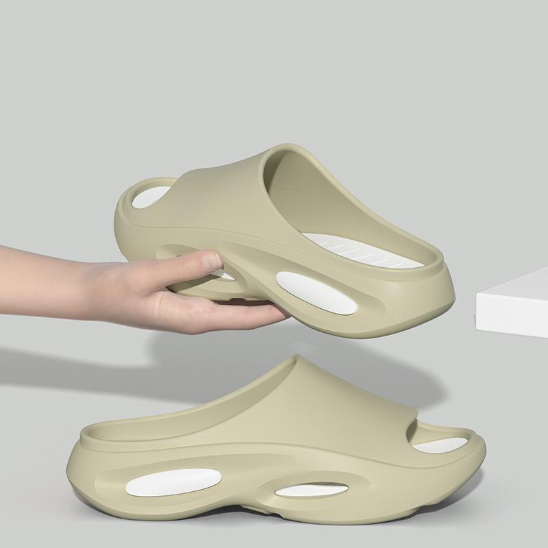 Fashion Comwarm Fashion Platform Men Sandals House Shoes Comfortable Antislip Soft Sole Male Slippers Indoor Bathroom Sandals Beach Shoe