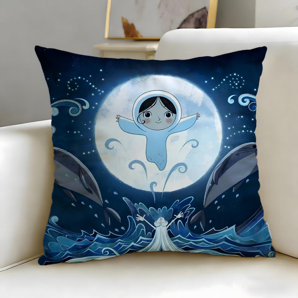animated movie Song of the Sea Cushion Cover Soft & Easy-Wash Pillow Case – Versatile for Couch, Bed, Travel and Office