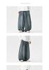 Men's Plus Size Hong Kong Style Straight Leg Harem Pants - Autumn/Winter Casual Loose Fit Lantern Jeans