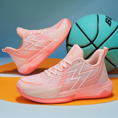 Basketball Shoes Men's Sports Shoes New 2 Spring and Summer Mesh Breathable Luminous High-top Combat Wear-resistant Sneakers