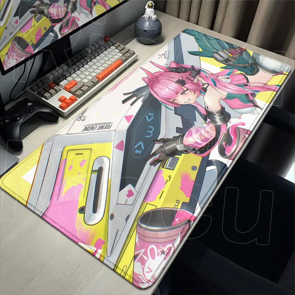XXL Game Arknights Endfield Yvonne Mouse Pad Rug Non-slip Rubber Gamer Computer Mats Desk mat Laptop Office Large protective pad