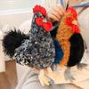 Realistic Looking Chicken Plush Pillow PP Cotton Filled Rooster Hen Plush Toy  Doll Toy