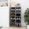 VidaXL Shoe Cabinets 2 Pcs Concrete Grey 27.5x27x102 Cm 808494