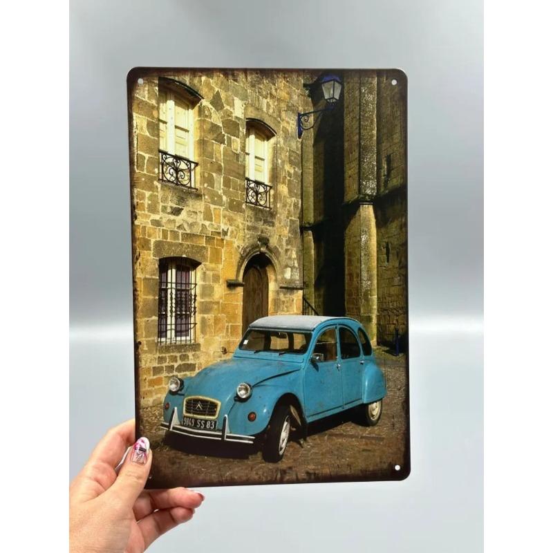 Auto Metal Wall Sign, Garage Bar Decor Plaque 20x30cm