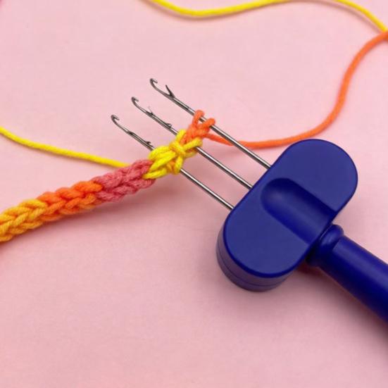 3/4-Latch Hook Cord Knitting Tool DIY Binding-Off Edging Knitting Projects Crochet Tool Yarn Weaving Crocheting Needle Hook